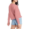 thumbnail image 2 of Hanes Women’s EcoSmart Cotton-Blend Fleece Crewneck Sweatshirt, 2 of 5