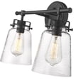 thumbnail image 4 of Amberose 2 - Light Matte Black / Black Wall Sconce, 4 of 7