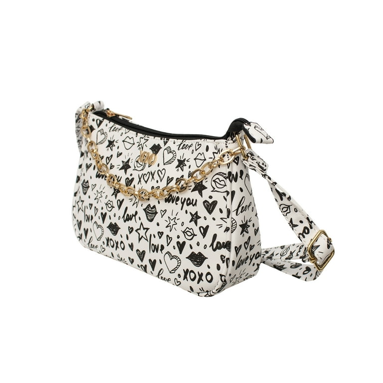 Crossbody Clutch Wristlet - Cow Print - Monogrammed Cross Body Purse