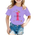 thumbnail image 2 of Trendfront Girls 1st Birthday Gift T Shirt One Year Retro Typography Crewneck Short Sleeve Tee Toddler Milestone Party Clothes, 2 of 4