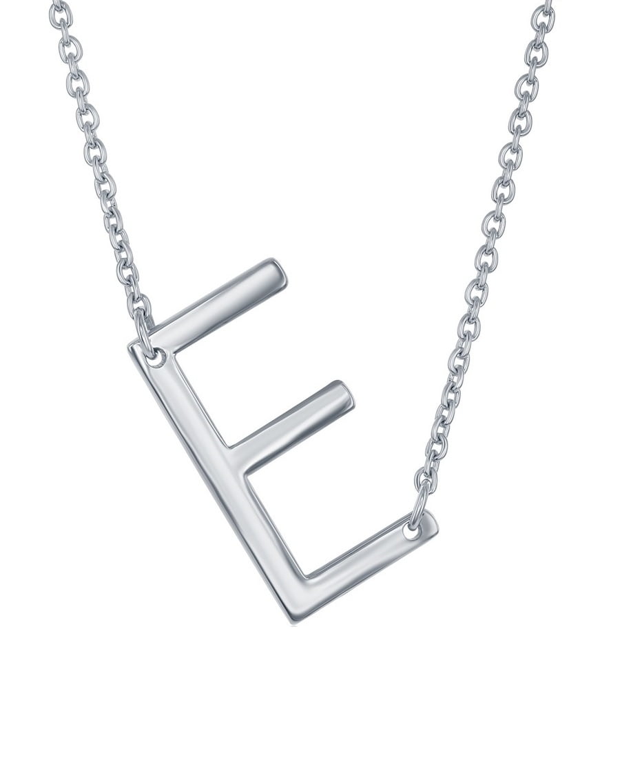 Initial Pendant Chain Necklace 