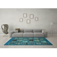 thumbnail image 3 of Ahgly Company Indoor Rectangle Oriental Light Blue Modern Area Rugs, 5' x 8', 3 of 4