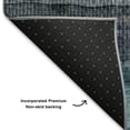 thumbnail image 5 of Addison Rugs Mayfield Premium Machine Washable Transitional Stripes Teal Rectangle Rug, 10' X 14' Machine Washable Transitional Stripes Teal Oversized Sherpa Throw Blanket, 5 of 6