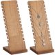 thumbnail image 1 of Exhibidor de collares con 12 ranuras, 2 unidades, de madera, para collares, joyería, mesa., 1 of 5