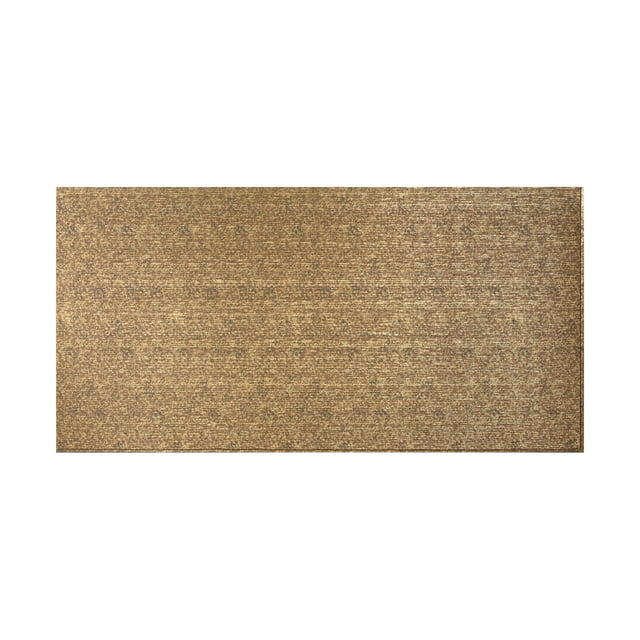 Fasade - Ripple Horizontal Cracked Copper Decorative Wall Panel - Fast and Easy Installation (4' X 8' Panel)