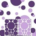 thumbnail image 7 of Purple Polka Dot Wall Decals Girls Room Decor Stickers, Wall Dots Circle Kids Room, Dark & Light Purple (42) Dots-1"-6.5", 7 of 7
