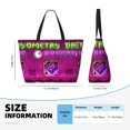 thumbnail image 3 of Lsque Geometry Dash Beach Travel Bag - Water-Resistant, Large Capacity Lightweight Tote with 7 Pockets for Women and Men - Perfect for Beach, Pool, Gym, and Travel, 3 of 6
