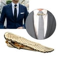 thumbnail image 3 of VONKY Accessorize With Confidence Wear Stylish Wing Tie Clips For Men Gold Simple T30-3wing 1Set, 3 of 6