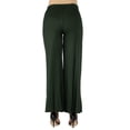 thumbnail image 3 of 24seven Comfort Apparel Elastic Waist Flared Leg Maternity Palazzo Pants, 3 of 3