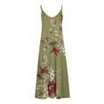 thumbnail image 4 of SMihono Robe Maxi Bohème d'Été pour Femmes Grande Taille Mode d'Été Imprimée Col en V Sans Manches Bretelles Robe Pull Robe de Plage, 4 of 4