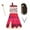 red, variant on Dress Costume for Girls Costumes Skirt Set Princess Dress Up Hallowee Outfit Kids Fancy Birthday Party Dress