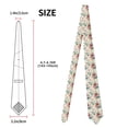 thumbnail image 3 of Yiaed Bird Butterfly Rose Print Men's Ties Silk Business Necktie for Husband Father Valentine's day Father's Day Gift, 3 of 7