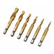 thumbnail image 5 of Juego de brocas rechonchas de vástago hexagonal Zulema Brocas helicoidales de precisión de acero dorado, 5 of 6