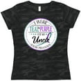 thumbnail image 3 of Inktastic Suicide Prevention- I Wear Teal and Purple for My Uncle Women's T-Shirt, 3 of 5