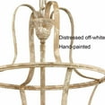 thumbnail image 6 of Farmhouse Chandelier 4-Light Distressed Off-White Dining Room Lighting Fixtures, 6 of 7