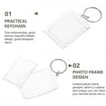 thumbnail image 6 of Chidian 60pcs Clear Acrylic Photo Keychain Blank Picture Frame Keychain DIY Key Ring, 6 of 11