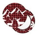 thumbnail image 2 of Balery Christmas Buffalo Plaid Fundas de asiento para taburete de bar redondo de tela de terciopelo ajustables que protegen de arañazos y manchas para sillas de 14 a 17 pulgadas.-12 inch, 2 of 7