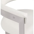 thumbnail image 3 of Pemberly Row Contemporary Cream Vegan Leather Dining Chair (Set of 2), 3 of 9