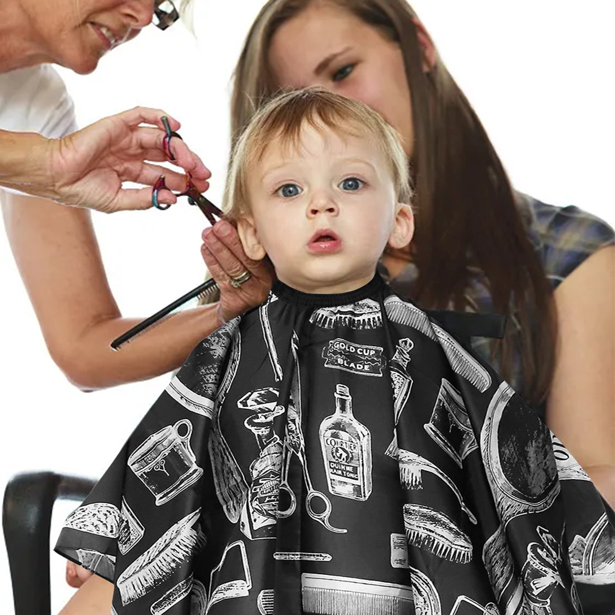 EEEkit Professional Hair Cutting Barber Cape, Waterproof Salon Haircut Cape with Elastic Clips for Adults
