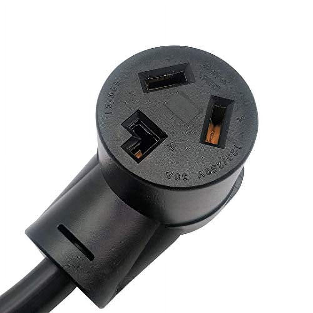 Parkworld 60363 18" Cord Power Cable with Receptacle Adapter, Black