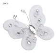 thumbnail image 2 of Medias de malla con forma de mariposa, 24 piezas de malla de alambre transparente, malla de alambre con forma de mariposa, diseño aerodinámico, 2 of 9