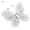 White, variant on NFTIGB 24pcs Sheer Mesh Wire Glitter Butterfly Wedding Party Clothing Decoration DIY Supplies, 2 inches / 5 cm, White