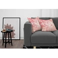 thumbnail image 3 of Ambesonne Abstract Throw Pillow Cover 2 Pack, Engagement Card, 18", Salmon Pink and White, 3 of 5