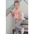 thumbnail image 1 of Toddler Kids Baby Girls Clothes Set Off Shoulder Ruffle Lace Top Bowknot Shirts Striped Plaid Pants Outfits, 1 of 4