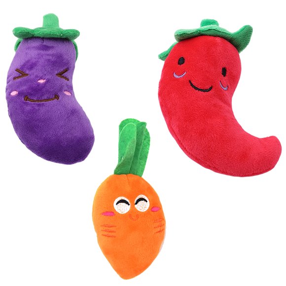 3PCS Dog Bite Toys Bite-resistant Realistic Puppy Squeak Toys Puppy Chew Toys