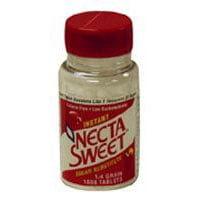 Necta Sweet Saccharin Tablets – Sugar Substitute, 0.5 Grain, 1000 Count, Zero Calorie Sweetener