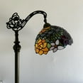 thumbnail image 6 of Tiffany Floor Lamp Rose Flowers Pink Orange Stained Glass Gooseneck Adjustable Corner Standing Reading Light 20"W*12"D*63"H, 6 of 9