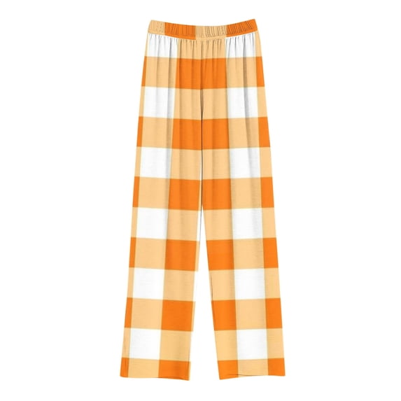 Trikvn Kids Plaid Pajama Pants Girls Boys Casual Lounge Sleepwear Elastic Waist Loose Fit Lightweight Sleep Bottoms Comfortable Nightwear for Everyday Home Relaxing