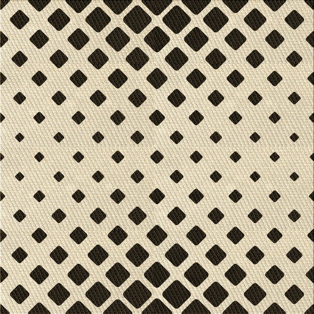 Ahgly Company Tapis d'Intérieur Lavable en Machine Carré Transitionnel Vanille Or, 7 Pieds Carré