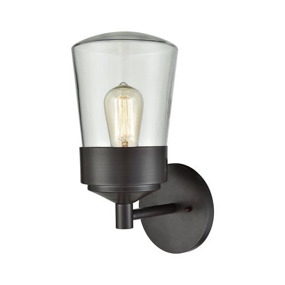 Elk Home Mullen Gate 13-inch High 1-Light Outdoor Wall Sconce in Oil Rubbed Bronze