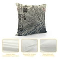 thumbnail image 4 of SHANXI Mountain Linen Throw Pillow Case White Wintertime Snow Landscape Resort Pillow Cushion Covers Home Sofa Decorative 20x20in, 4 of 5