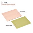 thumbnail image 2 of Uxcell 100mm x 70mm x 2mm FR4 Single-Sided PCB Copper Clad Board, 2 Count, 2 of 5