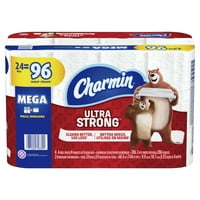 Charmin Ultra Strong Toilet Paper 24 Mega Roll, 286 Sheets Per Roll
