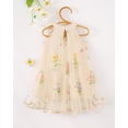 thumbnail image 4 of Baby Girls Clothes Toddler Girls Tulle Dress 3T Girls Summer Halter Dress 4T Girls Sleeveless Solid Color Floral Dress Apricot, 4 of 9
