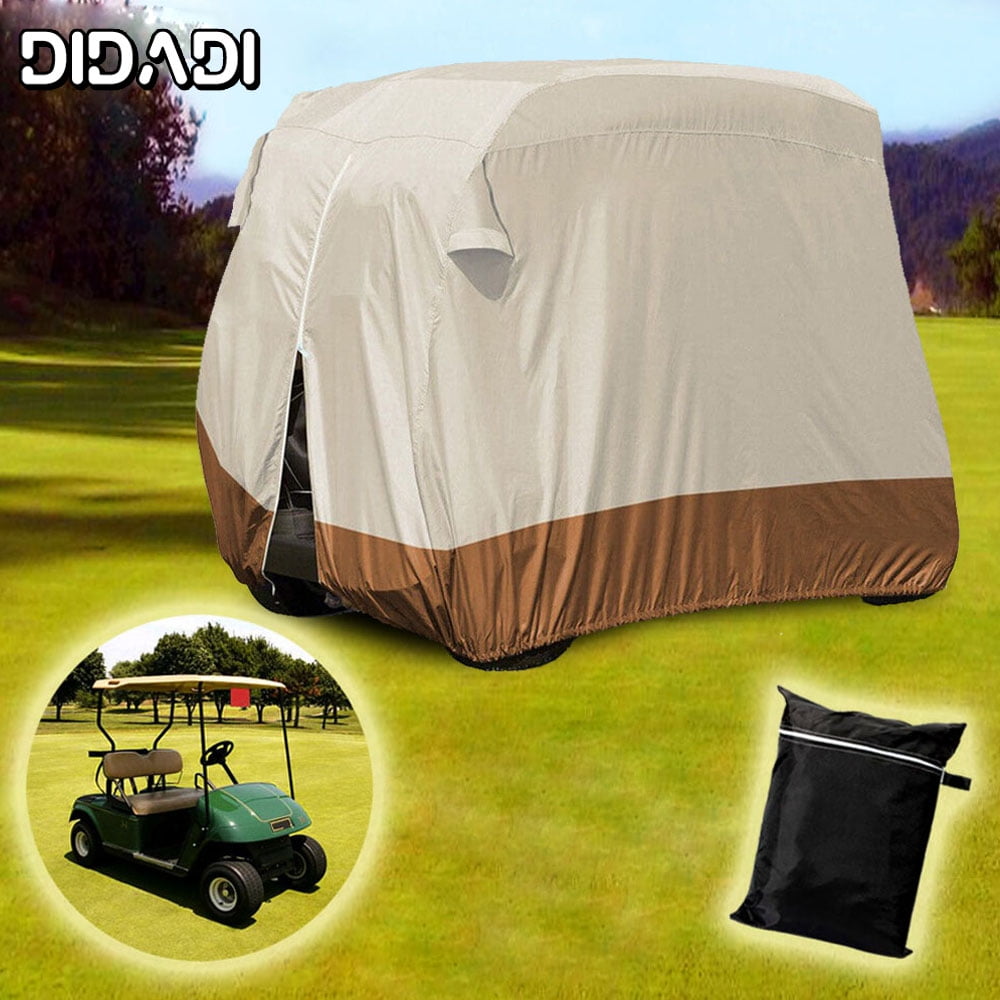 DIDADI 4 Passenger Golf Cart Covers, Heavy Duty 420D Waterproof UV