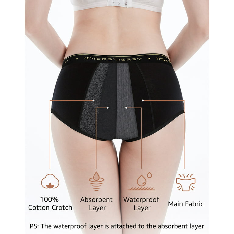  INNERSY Big Girls Period Panties Menstrual Underwear For  First Period Starter 3-Pack