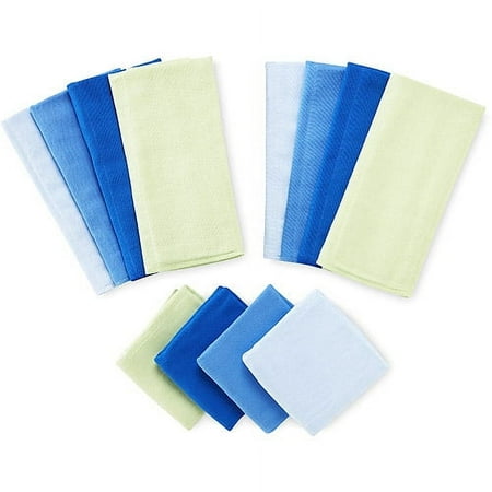 Gerber - Pre-folded Gauze Cloth Diaper 12-Pack, Blue