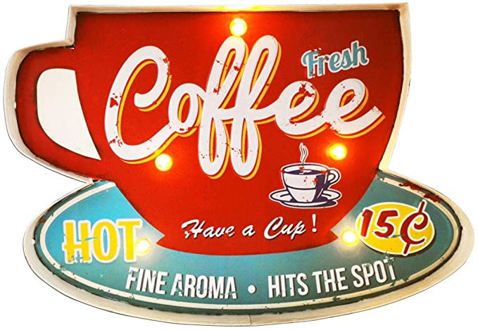 "Get More Out Of Life With Coffee" ~8" x 12" Metal Sign Diner Kitchen Breakfast 