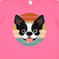 thumbnail image 4 of Inktastic Boston Terrier Dog Retro Sunset Boys or Girls Baby T-Shirt, 4 of 5