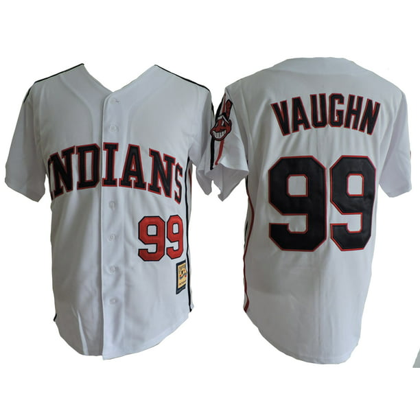 Rick Wild Thing Vaughn 99 Jersey Major League Costume Movie White Uniform Gift