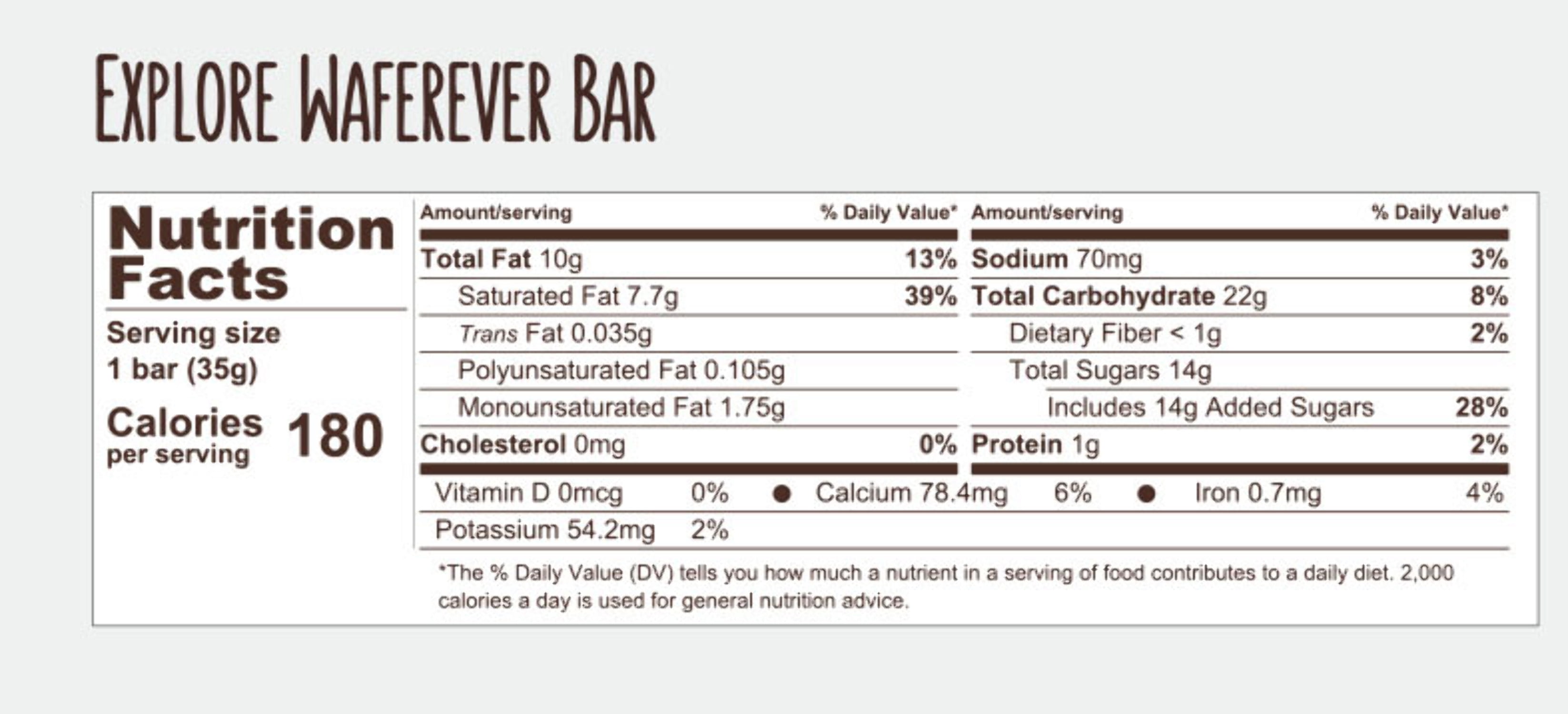 Everbar Dark Chocolate Wafer Bar