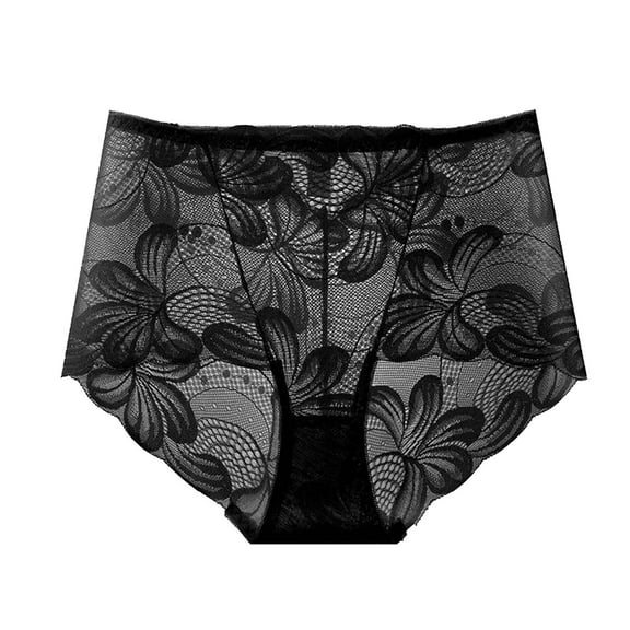 Generic Womens Sexy Underwear Lace Panties High Waisted Plus Size Ladies Brief for Women