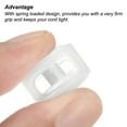 thumbnail image 4 of Cord Locks, Round Spring Toggle Stopper for Drawstring Bag Shoelaces, Clear White 100 Pack, 4 of 5