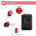 thumbnail image 4 of Batería UGLOEY 20V 3500mAh para Craftsman V20 CMCB202, 4 of 7
