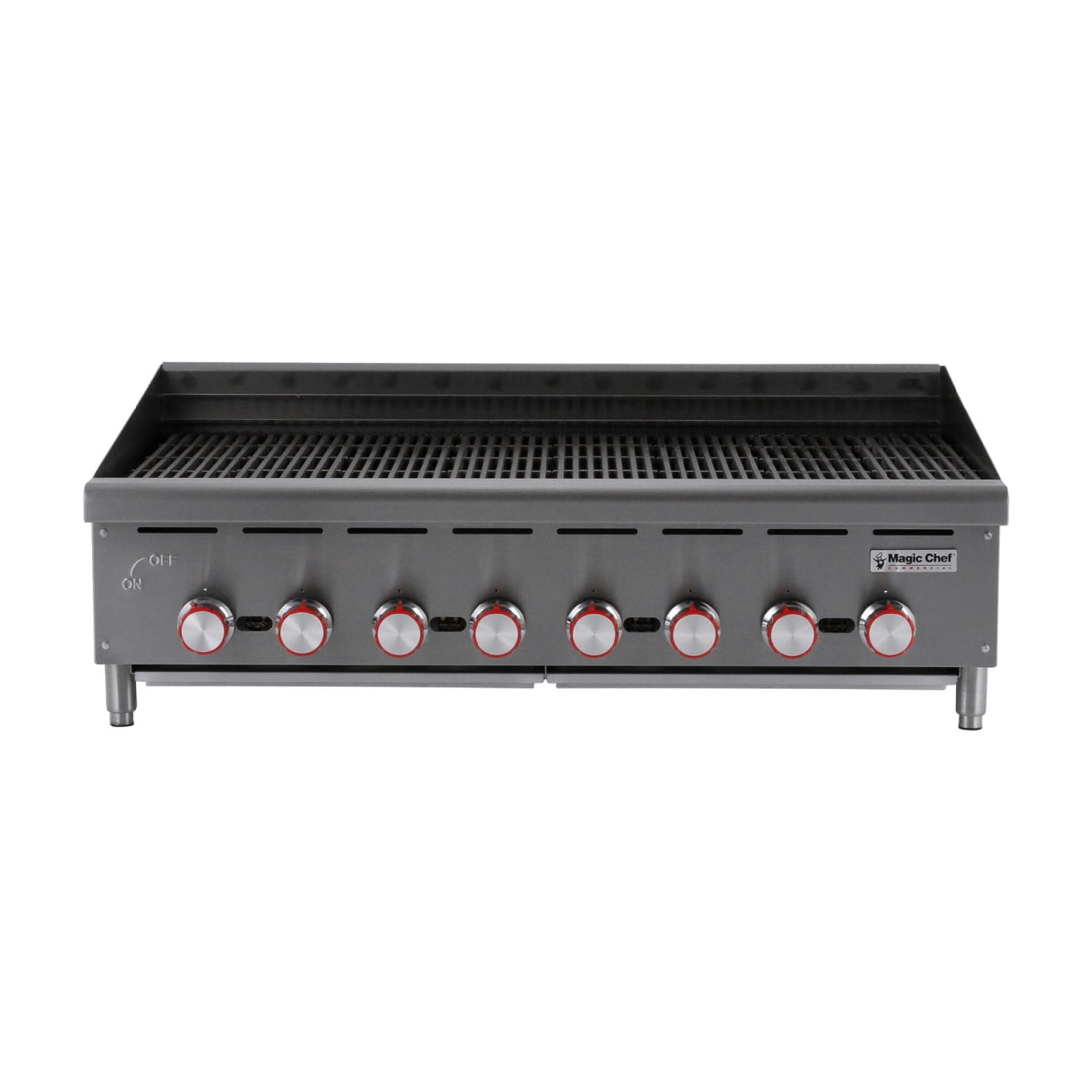 Magic Chef Commercial 48 in. Commercial Countertop Radiant Char Broiler in Stainless Steel