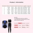 thumbnail image 7 of TSSOE Gymnastics Leotard for Girls Long Sleeve Sparkly Ballet Dance Unitard Vest with Leggings Set Gymnastics Outfits Hot Pink 14, 7 of 7